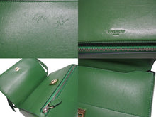 Load image into Gallery viewer, GIVENCHY ジバンシィ パンドラ ボックス ショルダーバッグ ハンドバッグ グリーン レザー ゴールド金具 良品 中古 4b005169
