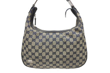 Load image into Gallery viewer, GUCCI グッチ ショルダーバッグ ワンショルダーバッグ 145757 002058 GGキャンバス レザー ベージュ ネイビー レッド 美品 中古 4b005171