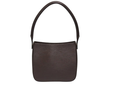 極美品 LOUIS VUITTON ルイヴィトン スペシャルオーダー品 ルーピングMM エピ モカ ショルダーバッグ ブラウン ゴールド金具 中古 4b005173