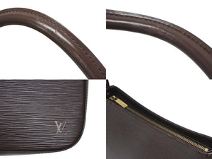 極美品 LOUIS VUITTON ルイヴィトン スペシャルオーダー品 ルーピングMM エピ モカ ショルダーバッグ ブラウン ゴールド金具 中古 4b005173