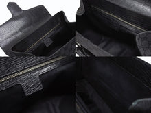 Load image into Gallery viewer, GUCCI グッチ ハンドバッグ トートバッグ ヴィンテージ 120982 002058 GGキャンバス レザー ブラック シルバー金具 良品 中古 4b005174