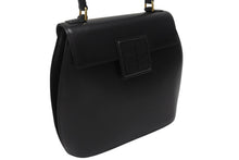 Load image into Gallery viewer, GIVENCHY ジバンシー レザー 初期 ケリー型 ハンドバッグ ブラック 黒 ゴールド金具 ロゴ ステッチ 手持ち 鞄 美品 中古 4b005178