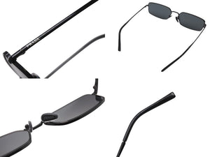 極美品 PRADA プラダ スクエア サングラス アイウェア SPRA60 1AB-5S0 サイズ59◻︎16 140 ブラック 中古 4b005186