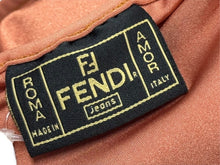 Load image into Gallery viewer, 極美品 FENDI フェンディ タンクトップ ノースリーブ 523826 サイズ44 ロゴパッチ ポリアミド エラスタン オレンジ 中古 4b005197
