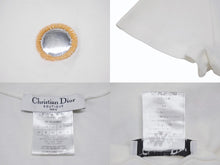 Load image into Gallery viewer, 極美品 Christian Dior クリスチャンディオール Vネック半袖Tシャツ 5E16155952 サイズ36 ミラー フラワー 刺繍 ガリアーノ期 中古 4b005201