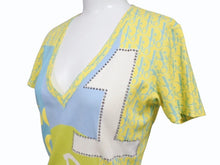 Load image into Gallery viewer, Christian Dior クリスチャンディオール J&#39;ADORE ジャドール Vネック半袖Ｔシャツ 5E16155950 サイズ36 ガリアーノ期 美品 中古 4b005202