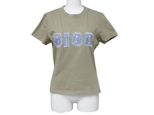 Load image into Gallery viewer, ChristianDior クリスチャンディオール 半袖Tシャツ 3P16155024 サイズ40 デニムロゴ プリント カーキ ガリアーノ期 美品 中古 4b005208