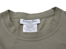 Load image into Gallery viewer, ChristianDior クリスチャンディオール 半袖Tシャツ 3P16155024 サイズ40 デニムロゴ プリント カーキ ガリアーノ期 美品 中古 4b005208