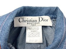 Load image into Gallery viewer, Christian Dior クリスチャンディオール デニムジャケット 3P12022511 サイズ42 インディゴブルー ピンク ガリアーノ期 美品 中古 4b005209