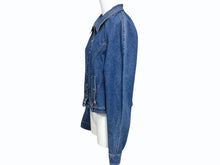 Load image into Gallery viewer, Christian Dior クリスチャンディオール デニムジャケット 3P12022511 サイズ42 インディゴブルー ピンク ガリアーノ期 美品 中古 4b005209