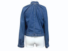 Load image into Gallery viewer, Christian Dior クリスチャンディオール デニムジャケット 3P12022511 サイズ42 インディゴブルー ピンク ガリアーノ期 美品 中古 4b005209