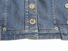 Load image into Gallery viewer, Christian Dior クリスチャンディオール デニムジャケット 3P12022511 サイズ42 インディゴブルー ピンク ガリアーノ期 美品 中古 4b005209