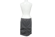 Load image into Gallery viewer, 極美品 Christian Dior クリスチャンディオール デニムスカート 3E12033591 サイズ38 ベルテッドデザイン ステッチ ガリアーノ期 中古 4b005215