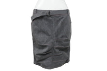 Load image into Gallery viewer, 極美品 Christian Dior クリスチャンディオール デニムスカート 3E12033591 サイズ38 ベルテッドデザイン ステッチ ガリアーノ期 中古 4b005215