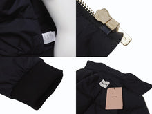 Load image into Gallery viewer, 新品未使用 MIUMIU ミュウミュウ Technical Fabric Down Jacket ダウンジャケット ML1086 ショート丈 ブラック 中古 4b005216