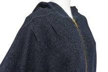 Load image into Gallery viewer, John Galliano ジョンガリアーノ ドルマンスリーブ ジップアップフーディー パーカー サイズXS ラメ ブラック系 美品 中古 4b005218