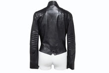 Load image into Gallery viewer, Christian Dior クリスチャンディオール 03SS ダブルライダースジャケット 3H14022000 サイズ38 ガリアーノ期 ブラック 美品 中古 4b005219