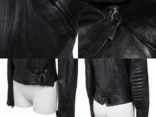 Load image into Gallery viewer, Christian Dior クリスチャンディオール 03SS ダブルライダースジャケット 3H14022000 サイズ38 ガリアーノ期 ブラック 美品 中古 4b005219