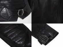 Load image into Gallery viewer, Christian Dior クリスチャンディオール 03SS ダブルライダースジャケット 3H14022000 サイズ38 ガリアーノ期 ブラック 美品 中古 4b005219