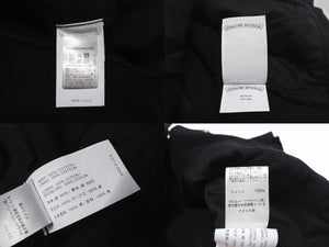 CHROME HEARTS クロムハーツ デニムスカート サイズM クロスボールボタン シルバ−925 ブラック 美品 中古 4b005222