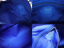 Load image into Gallery viewer, 極美品 LOUIS VUITTON ルイヴィトン ボストンバッグ キーポルバンドリエール 50 M45428 ブルー ホワイト シルバー金具 4b005229