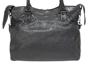 BALENCIAGA バレンシアガ クラシックヴェロ 2WAYバッグ ハンドバッグ ショルダーバッグ 235216 グレー 美品 中古 4b005230