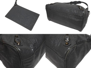 BALENCIAGA バレンシアガ クラシックヴェロ 2WAYバッグ ハンドバッグ ショルダーバッグ 235216 グレー 美品 中古 4b005230