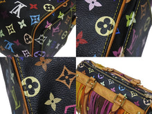 Load image into Gallery viewer, LOUIS VUITTON ルイヴィトン 村上隆 スピーディ25 フラーンジュ フリンジ M40114 モノグラムマルチ ブラック 美品 中古 4b005231