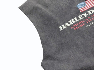 VINTAGE ヴィンテージ 90's HARLEY-DAVIDSON ハーレーダビッドソン カットオフTシャツ ノースリーブ サイズXL 1998年 良品 中古 4b005234