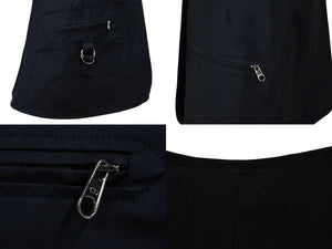 Christian Dior クリスチャンディオール ラップスカート 7C21308A1335 サイズ34 ネイビー コットン エラスタン 美品 中古 4b005235
