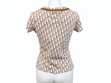 Load image into Gallery viewer, 極美品 Christian Dior クリスチャンディオール 半袖VネックTシャツ 5P12044610 サイズ38 トロッター リボン ガリアーノ期 中古 4b005236
