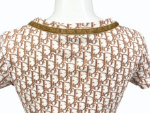 Load image into Gallery viewer, 極美品 Christian Dior クリスチャンディオール 半袖VネックTシャツ 5P12044610 サイズ38 トロッター リボン ガリアーノ期 中古 4b005236