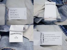 Load image into Gallery viewer, 新品未使用 CHROME HEARTS クロムハーツ × LEVI&#39;S リーバイス セメタリークロスパッチ デニムパンツ ジーンズ サイズ36 ブルー 中古 4b005237