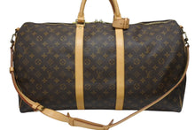 Load image into Gallery viewer, LOUIS VUITTON ルイヴィトン キーポル バンドリエール55 ボストンバッグ M41414 モノグラム ブラウン 美品 中古 4b005249