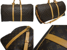 Load image into Gallery viewer, LOUIS VUITTON ルイヴィトン キーポル バンドリエール55 ボストンバッグ M41414 モノグラム ブラウン 美品 中古 4b005249
