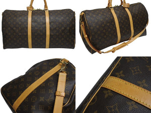 LOUIS VUITTON ルイヴィトン キーポル バンドリエール55 ボストンバッグ M41414 モノグラム ブラウン 美品 中古 4b005249