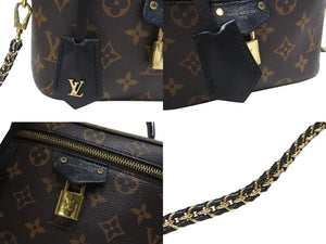 極美品 LOUIS VUITTON ルイヴィトン ショルダーバッグ モノグラムリバース ヴァニティ PM M45165 コーティングキャンバス ブラウン 中古 4b005250