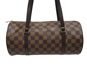 極美品 LOUIS VUITTON ルイヴィトン ハンドバッグ パピヨン30 ダミエキャンバス N51303 ブラウン ゴールド金具 中古 4b005251