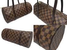 Load image into Gallery viewer, 極美品 LOUIS VUITTON ルイヴィトン ハンドバッグ パピヨン30 ダミエキャンバス N51303 ブラウン ゴールド金具 中古 4b005251