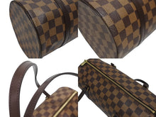 Load image into Gallery viewer, 極美品 LOUIS VUITTON ルイヴィトン ハンドバッグ パピヨン30 ダミエキャンバス N51303 ブラウン ゴールド金具 中古 4b005251