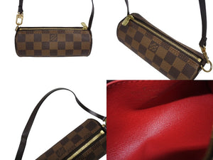 極美品 LOUIS VUITTON ルイヴィトン ハンドバッグ パピヨン30 ダミエキャンバス N51303 ブラウン ゴールド金具 中古 4b005251