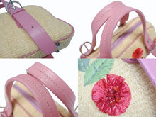 Load image into Gallery viewer, 極美品 Dior ディオール ガリアーノ期 限定品 希少 ハンドバッグ ミニボストンバッグ 刺繍 ビジュー ベージュ 藁 レザー 中古 4b005253
