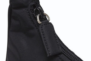 極美品 PRADA プラダ ホーボー ワンショルダーバッグ MV515 トライアングルロゴ ナイロン ブラック 中古 4b005254