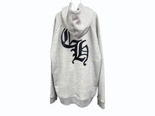 Load image into Gallery viewer, 極美品 CHROME HEARTS クロムハーツ 25SS セメタリークロスパッチ プルオーバーフーディー パーカー サイズXXL グレー 中古 4b005280