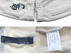 極美品 CHROME HEARTS クロムハーツ Y NOT スウェットパンツ サイズL CHロゴパッチ スクロールラベルロゴ グレー 25SS 中古 4b005281