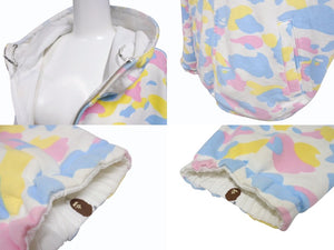A BATHING APE アベイシングエイプ 初期 NIGO本人期 Cotton Candy Camo Zip Jacket マルチカモ リバーシブル ジャケット サイズXL 美品 中古 4b005285