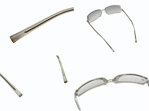 CHANEL シャネル クリアサングラス 5043-B c.660/6I サイズ55◻︎16 135 スクエア ココマーク ラインストーン 美品 中古 4b005288