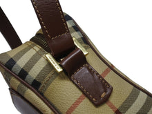 Load image into Gallery viewer, 極美品 BURBERRY バーバリー ショルダーバッグ ノバチェック ベージュ ブラウン PVC ゴールド金具 中古 4b005298