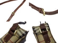Load image into Gallery viewer, 極美品 BURBERRY バーバリー ショルダーバッグ ノバチェック ベージュ ブラウン PVC ゴールド金具 中古 4b005298