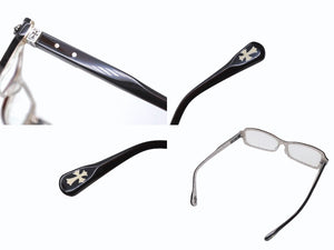 極美品 CHROME HEARTS クロムハーツ COOZE-A 伊達眼鏡 アイウェア サイズ53□14-140 CHプラス CHクロス ダークブラウン 中古 4b005305